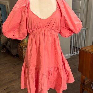 Shore NWT Pink Tiered Ruffled Mini Sundress